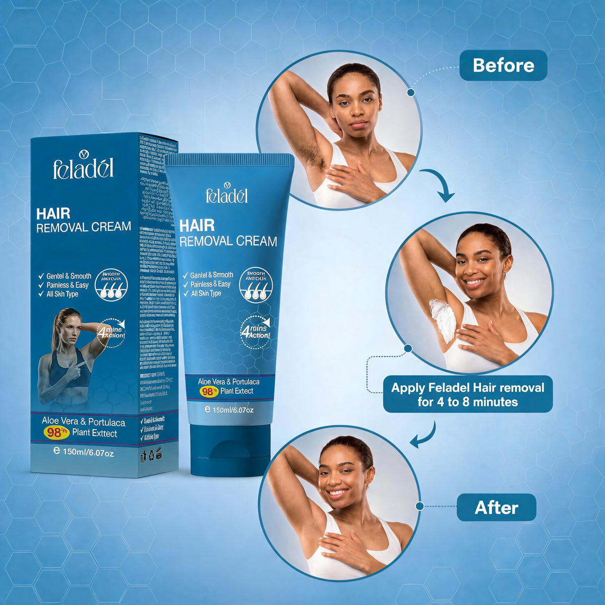 Crema depilatoria para hombre