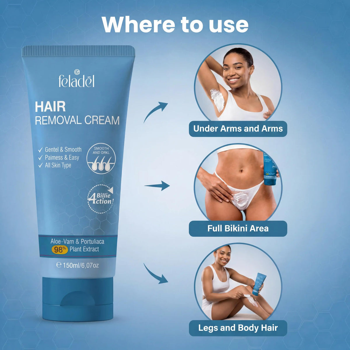 Crema depilatoria para hombre