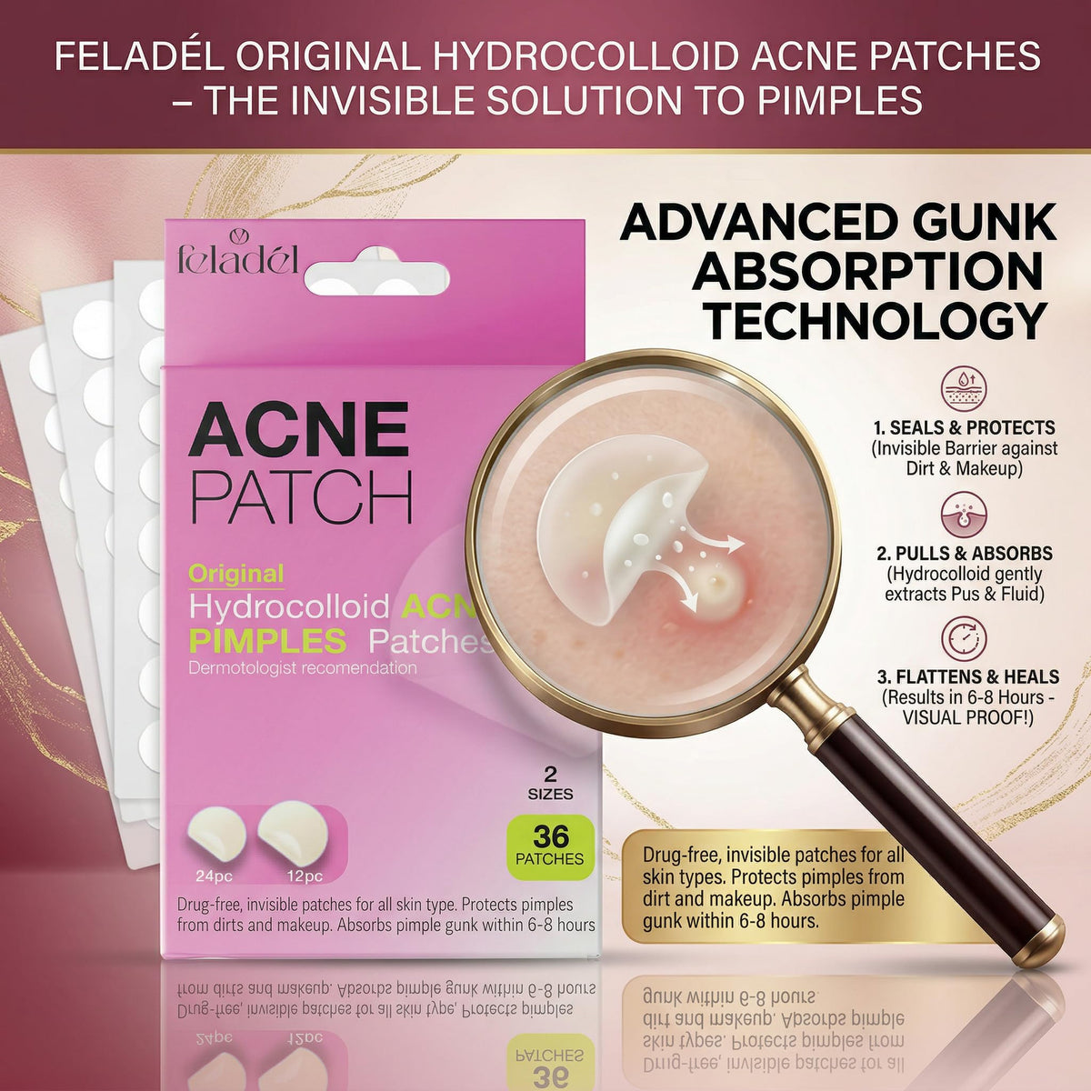 Acne & Pimple Patches 36 Pieces