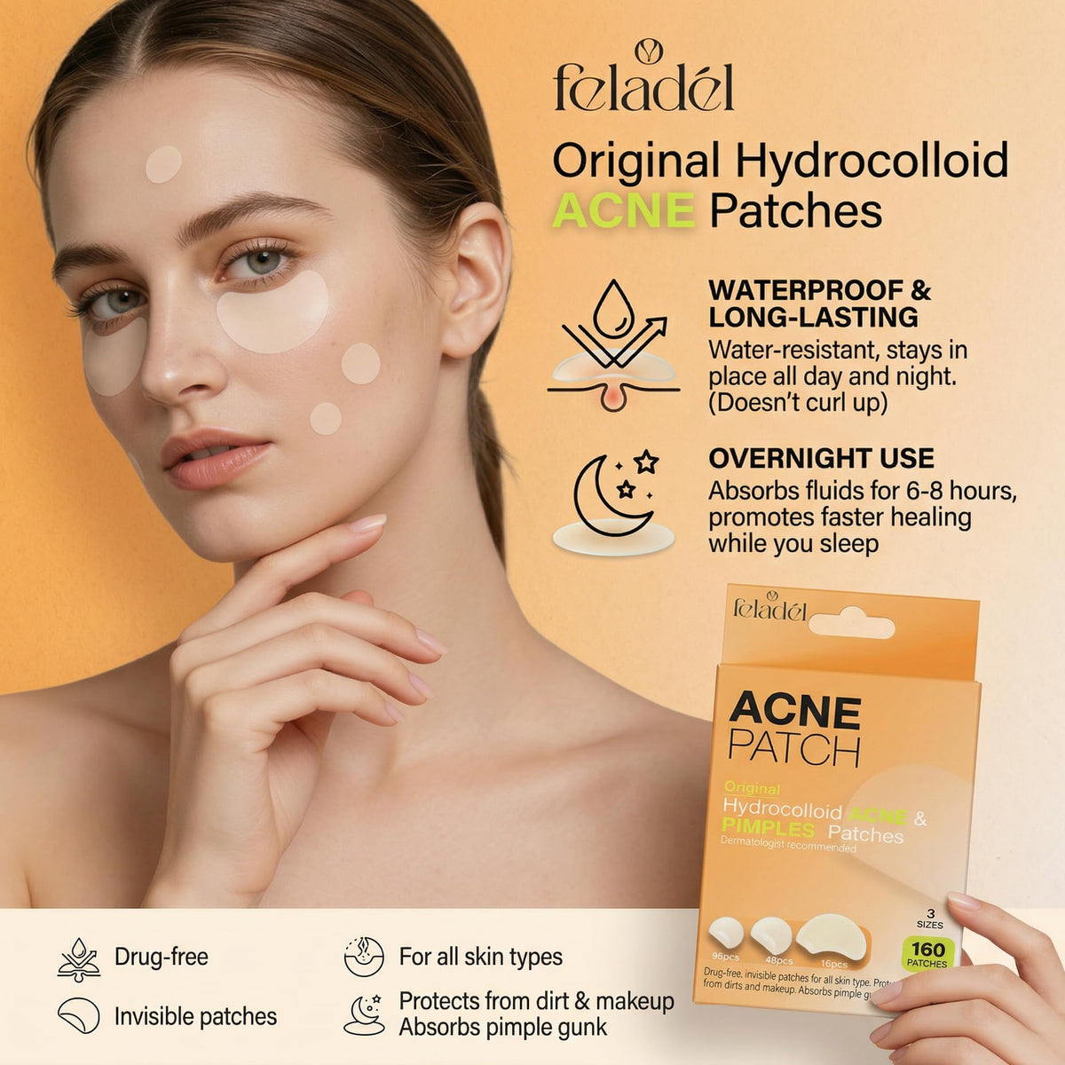 Acne & Pimple Patches 160 Pieces