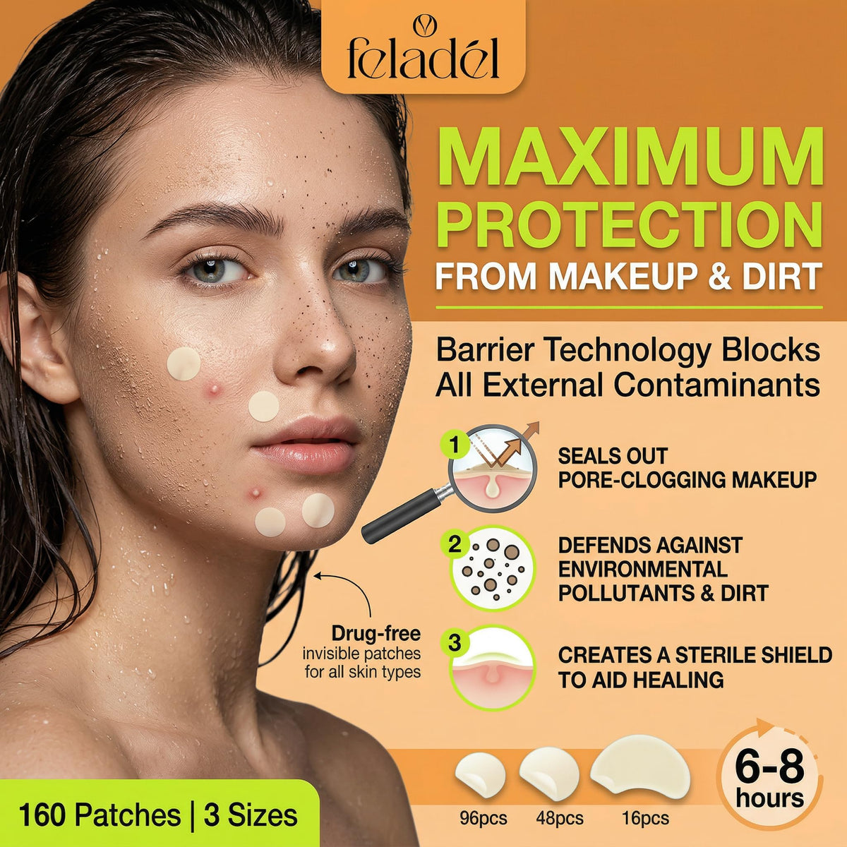 Acne & Pimple Patches 160 Pieces