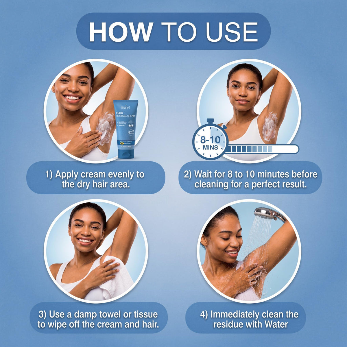 Crema depilatoria para hombre