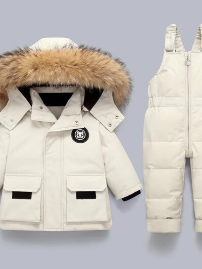 New Baby Winter Warm Down Jacket parka Boy Thicken Jumpsuit Infant coat toddler Girl Clothes Kids Snowsuit Children Clothing Set