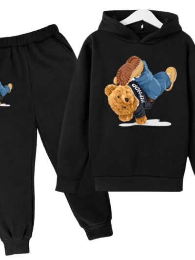 Kids Hoodie Set Cotton Top Pants 2pcs Sets